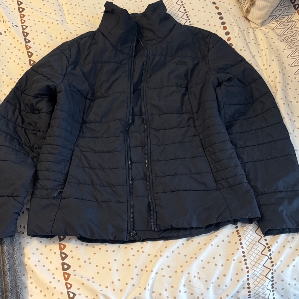 Navy Blue The North Face Quilted Jacket
